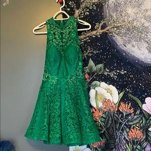 Emerald Green Homecoming Dress